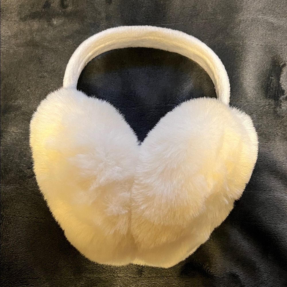 Cozy White Faux Fur Earmuffs